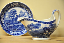 Charger l'image dans la galerie, Spode Blue Tower Buttersauciere mit Untere