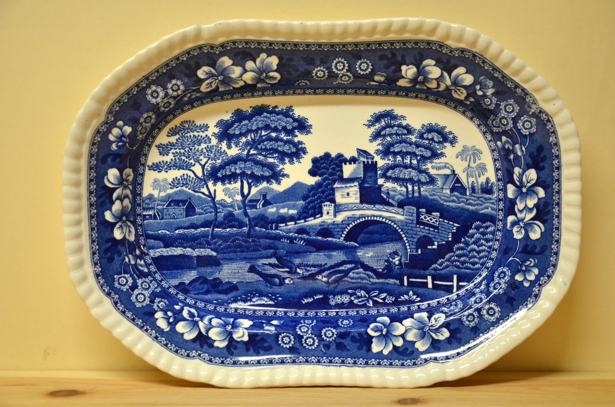Blue outlet spode plates