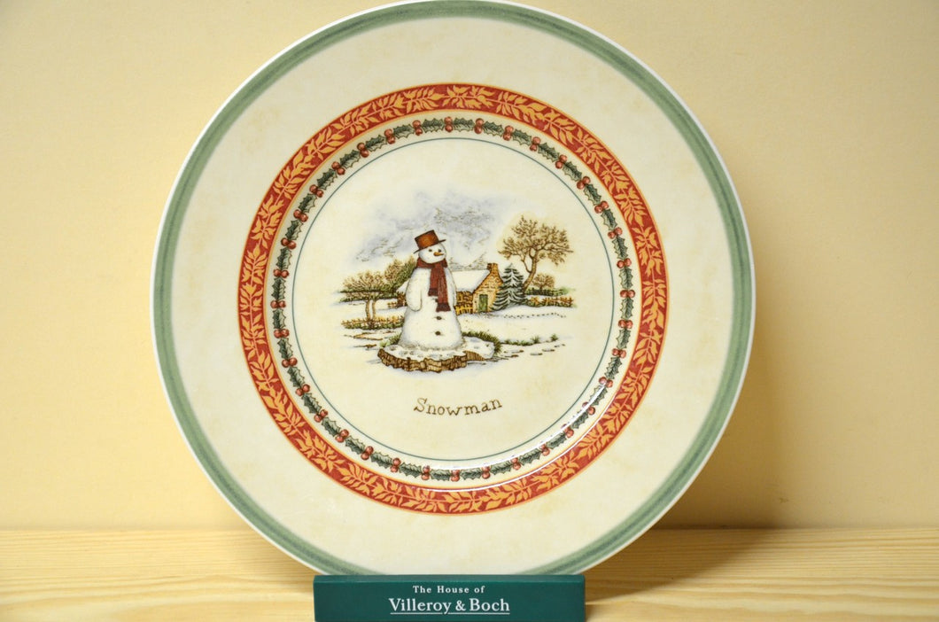 Villeroy & Boch Festive Memories Dekor Schneemann Kuchen/Frühstücksteller