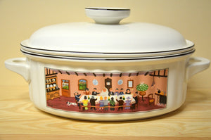 Villeroy &amp; Boch Naif casserole dish / roaster with lid, large
