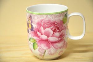 Villeroy &amp; Boch Rose Cottage mug avec anse gris NOUVEAU