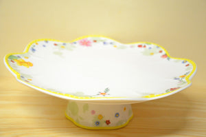 Villeroy &amp; Boch Spring Awakening Cake Plate on Foot NEW