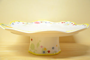 Villeroy &amp; Boch Spring Awakening Cake Plate on Foot NEW