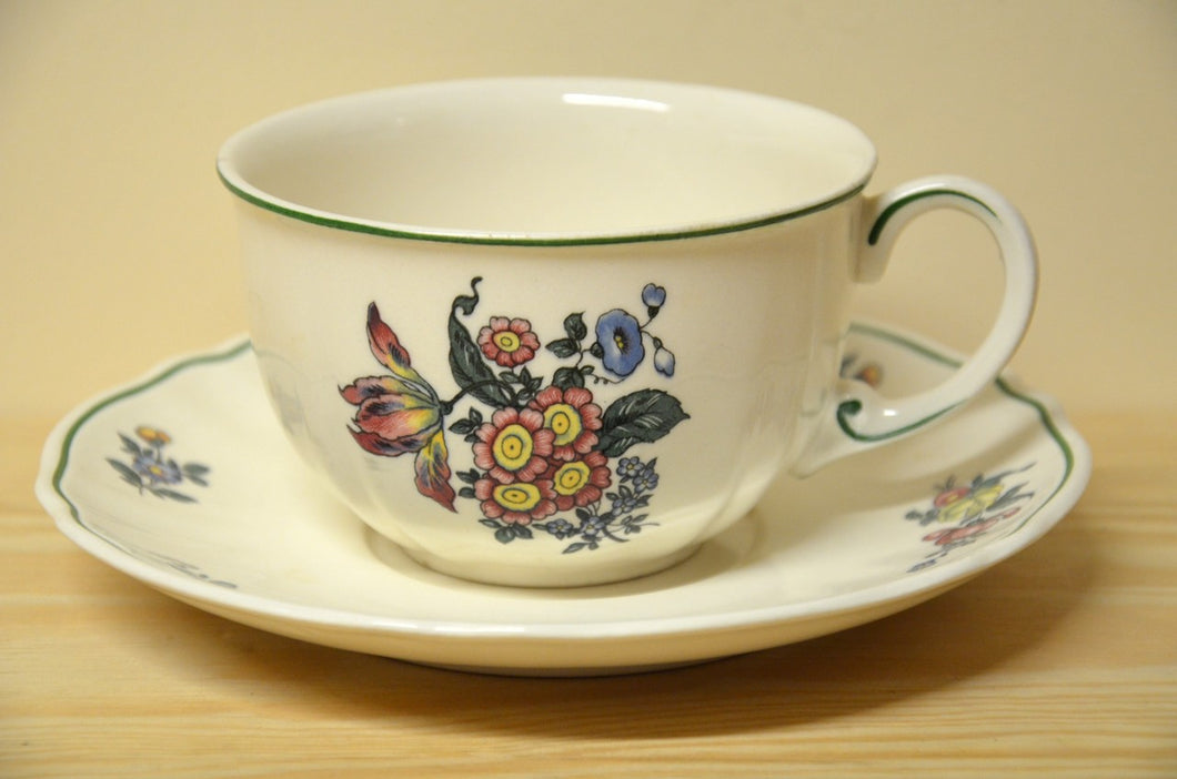 Villeroy & Boch Alt Strassburg  Teegedeck Dekor bunte Blume