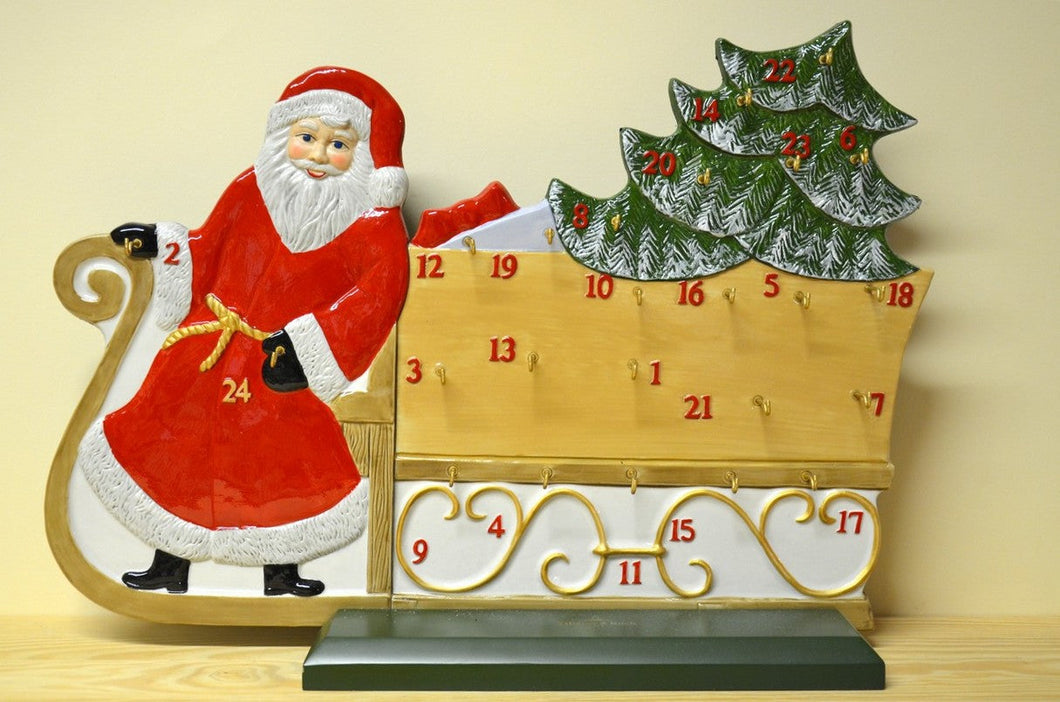 Villeroy & Boch Christmas Toys Adventskalender Nikolaus mit Schlitten NEU