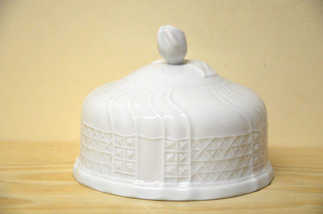 Hutschenreuther Dresden weiss Obere Butterdose NEU – Porzellanland