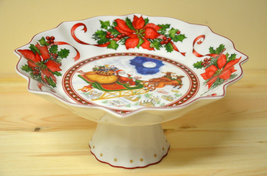 Villeroy & Boch Toys Fantasy Schale auf Fuß Santas Flug NEU