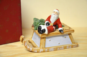 Villeroy & Boch Nostalgic Melody Schlitten mit Santa mit Spieluhr NEU