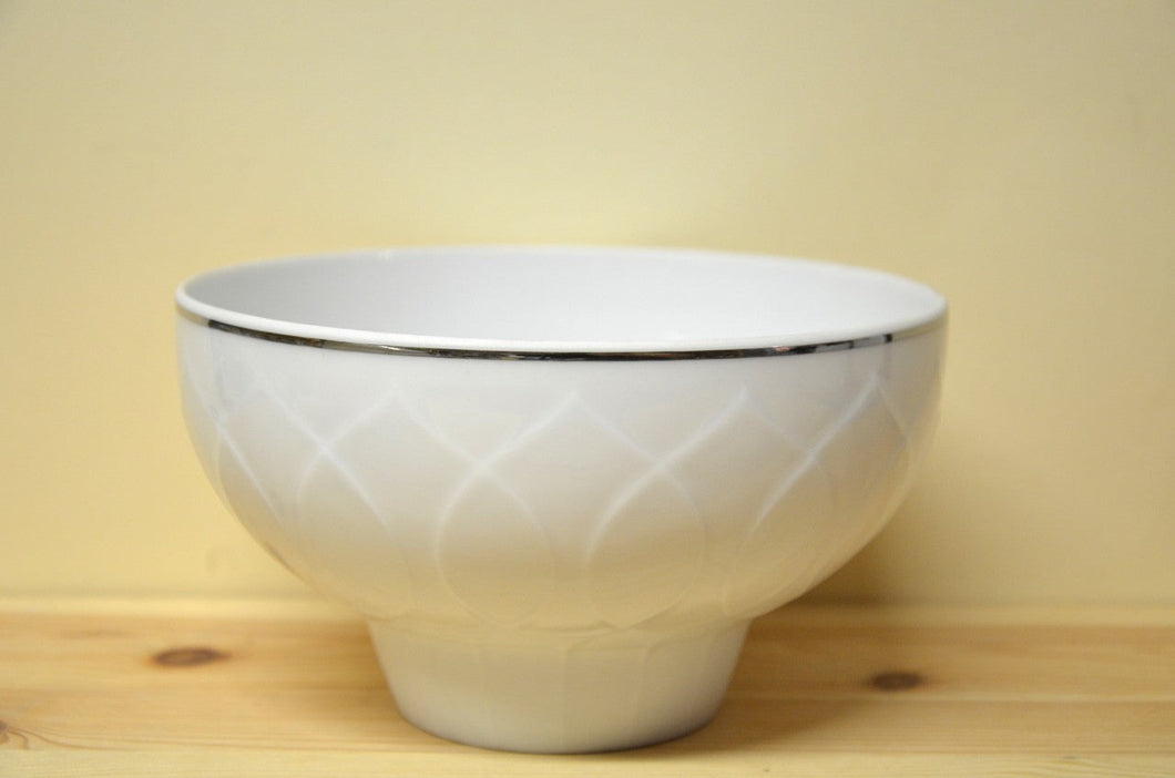 Rosenthal Lotus white with platinum rim bowl