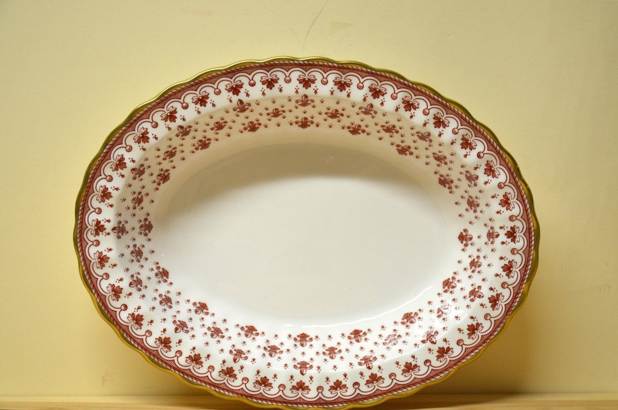 サクラうー特価』 Spode 『Fleur de Lys Red』 大皿 6枚 【公式通販】