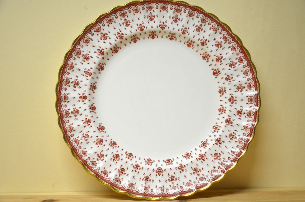 Spode Fleur de Lys red Speiseteller