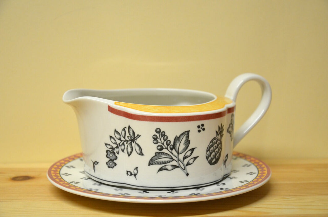 Villeroy & Boch Switch plantation gravy boat with saucer