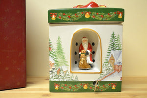 Villeroy & Boch Christmas Toys Geschenkpaket eckig-groß ( Spieluhr) St. Claus NEU