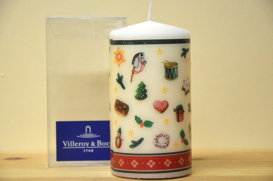 Villeroy & Boch Winter Specials passend zu den Weihnachtsservicen Kerze mit Weihnachtsmotiven NEU
