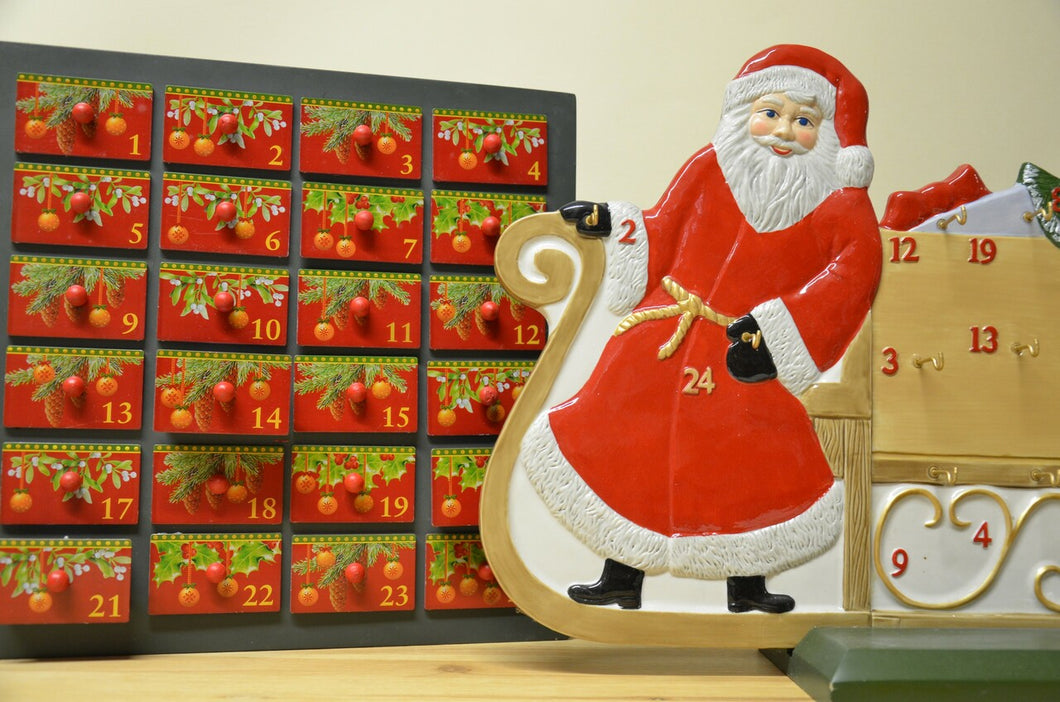 Villeroy & Boch Christmas Toys Adventskalender Nikolaus mit Schlitten NEU