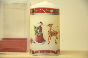 Villeroy &amp; Boch Winter Specials matching the Christmas service Winter bakery Candle with Santa Claus NEW