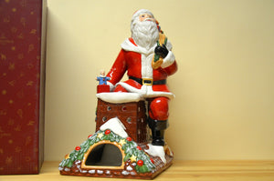 Villeroy & Boch Christmas Toys Mamory Santa auf dem Dach  mit Spieluhr NEU