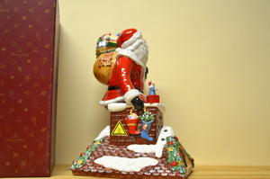 Villeroy & Boch Christmas Toys Mamory Santa auf dem Dach  mit Spieluhr NEU