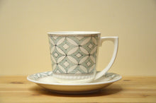 Load image into Gallery viewer, Villeroy &amp; Boch Switch Coffee House London Mug with Handle and Saucer
