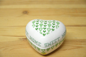 Hutschenreuther Lots of dots Hearts Green heart tin small green NEW