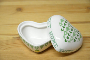 Hutschenreuther Lots of dots Hearts Green heart tin small green NEW