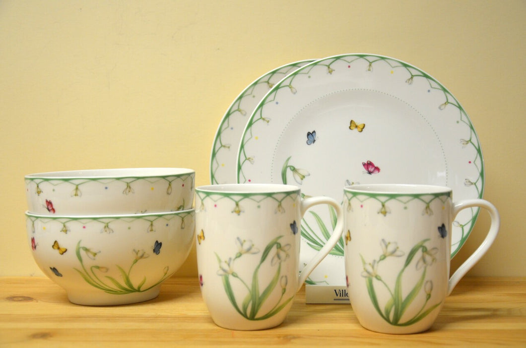 Villeroy & Boch Colourful Spring Service für 2 Personen Neu