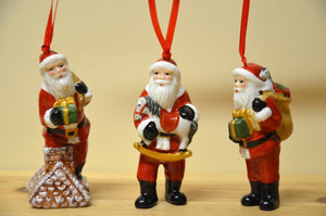 Villeroy & Boch Nostalgic Ornaments Santas 3 x NEU