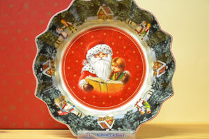 Villeroy &amp; Boch Toys Fantasy Relief - Bol Père Noël blanc-multicolore NOUVEAU