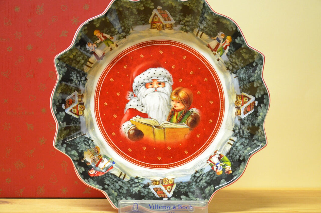 Villeroy & Boch Toys Fantasy Relief - Bol Père Noël blanc-multicolore NOUVEAU