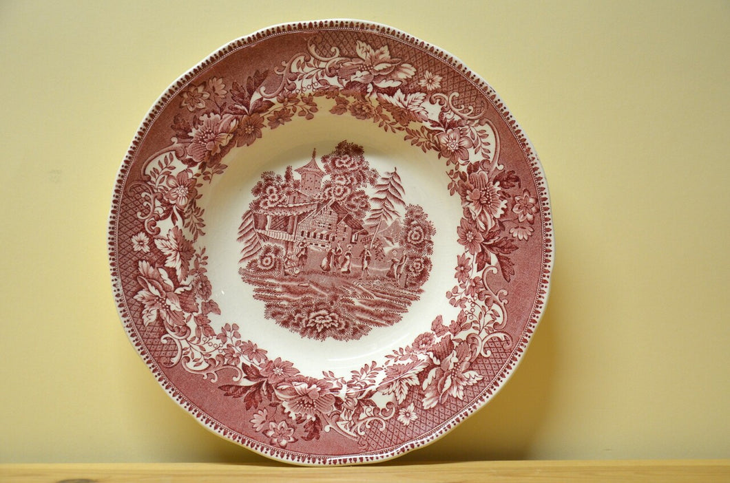 Wedgwood Avon rot Suppenteller