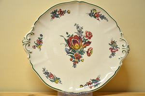 Villeroy & Boch Alt Strassburg Kuchenplatte mit Griff Dekor Tulpe