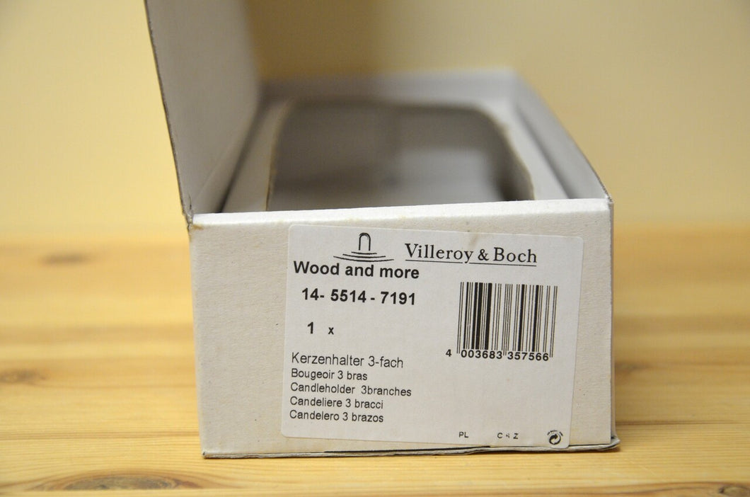 Villeroy & Boch Wood and more Kerzenhalter 3- fach NEU