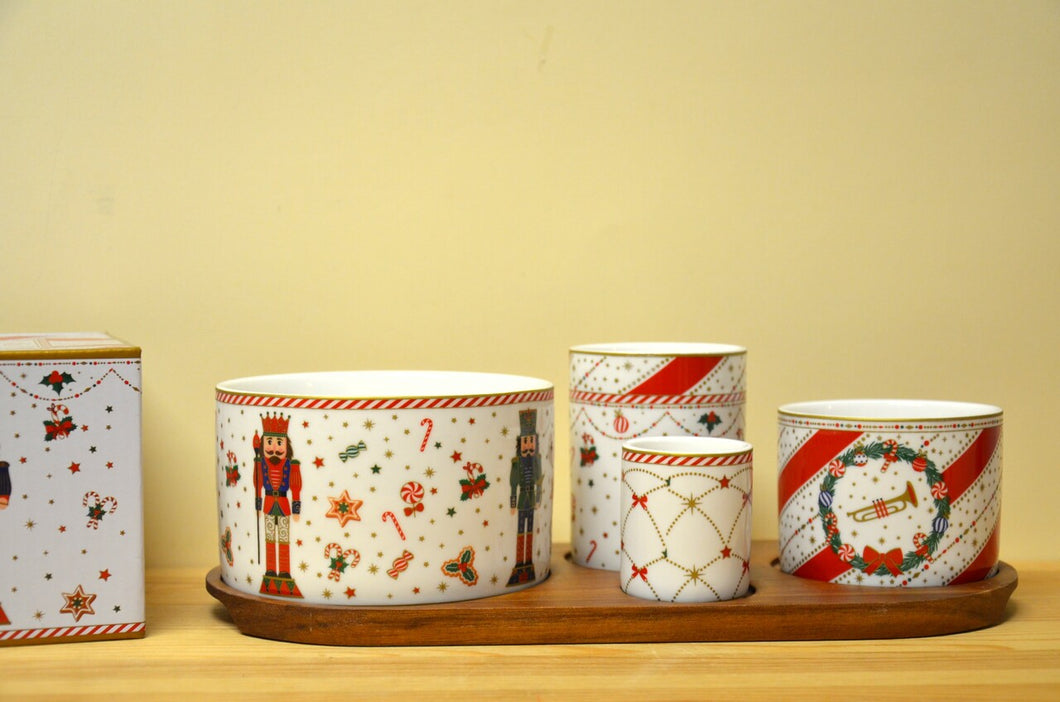 Easy Life Nussknacker Dip Set auf Acasiabrett NEU