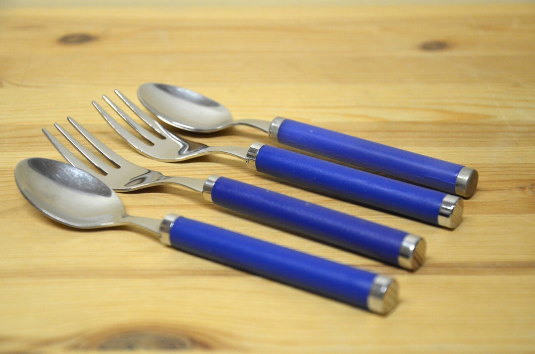 Villeroy & Boch Play blue ocean passend zu Switch 3, 2 Kuchengabeln + 2 Kaffeelöffel