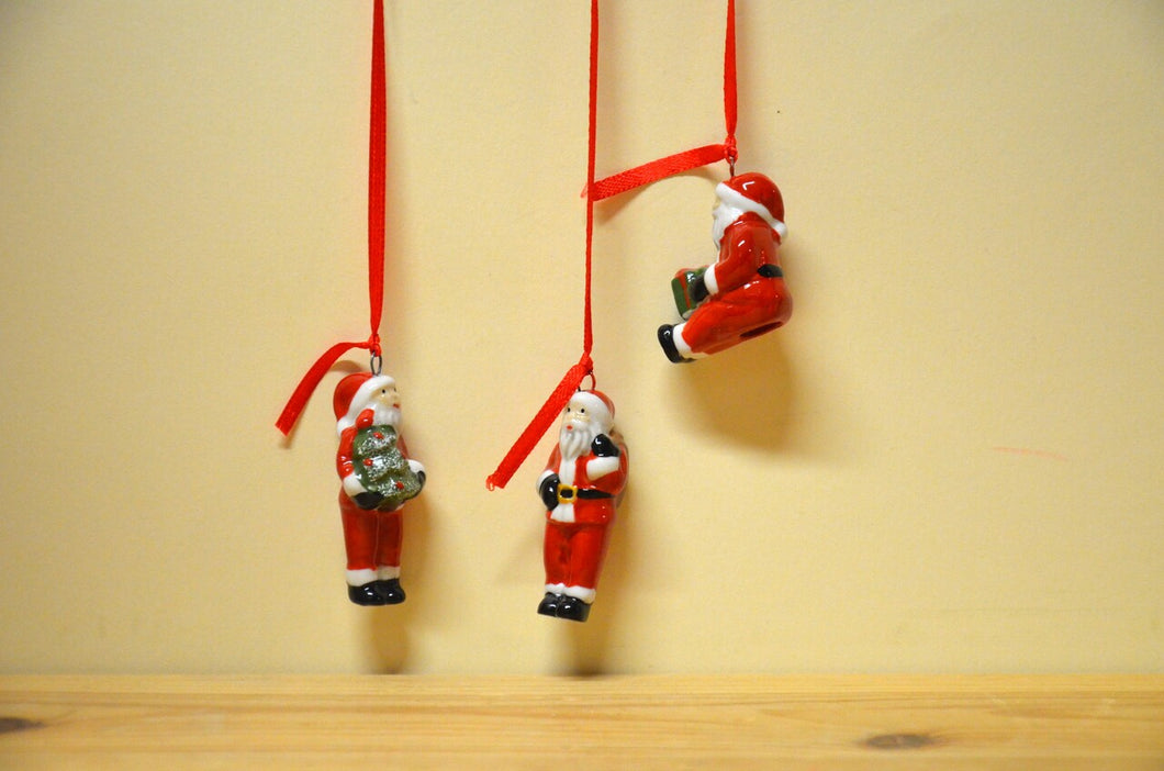 Villeroy & Boch My Christmas Tree Trio-Ornament Santa Anhänger  NEU