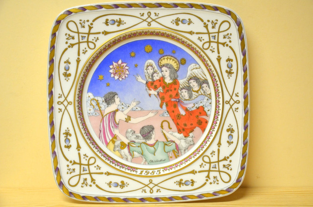 Hutschenreuther Christmas plate Ole Winter The Angel of the Lord