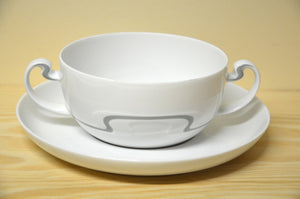 Rosenthal Asimmetria slate soup cup with saucer