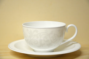 Villeroy &amp; Boch Grey Pearl tasse jumbo avec soucoupe NOUVEAU