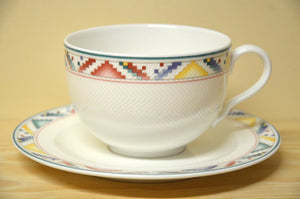 Villeroy &amp; Boch Indian Look Capuccino / breakfast cup with saucer