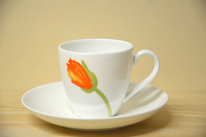 Villeroy &amp; Boch Iceland Poppies espresso cup with saucer