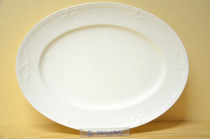 Villeroy &amp; Boch Fiori blanc / blanc assiette ovale