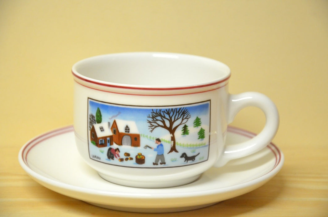Villeroy & Boch Naif Christmas tea cup 2 pieces NEW