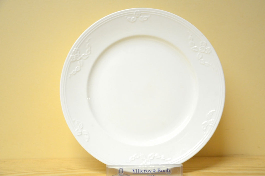 Villeroy & Boch Fiori white cake / breakfast plate