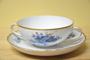 Hutschenreuther Chateau bleu soup cup with saucer