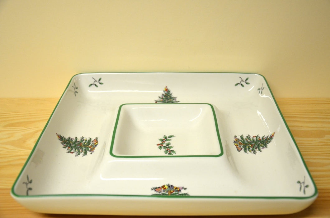 Spode Christmas Tree Snack Bowl grand NOUVEAU