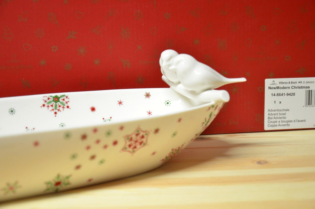 Villeroy & Boch New Modern Christmas Adventsschale oval NEU
