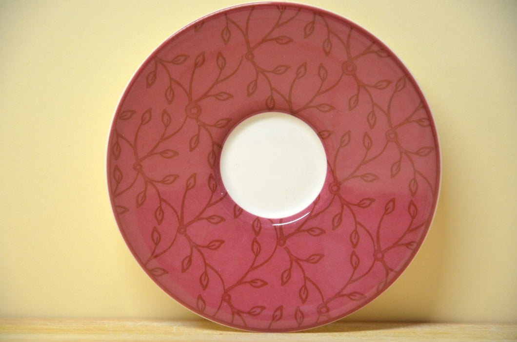 Villeroy & Boch Caffee Club mocha espresso cup saucer floral berry NEW