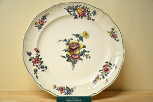 Villeroy & Boch Alt Straßburg < Motiv bunte Blume > Platzteller - Platte rund
