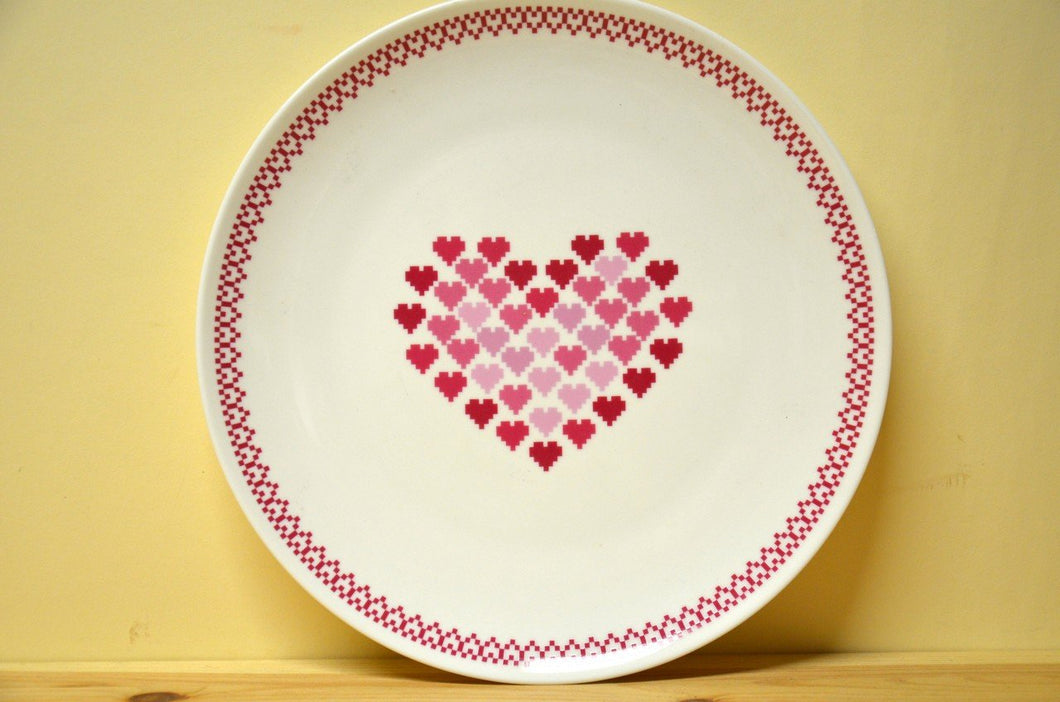 Hutschenreuther Lots of dots breakfast plate Hearts Rose NEW
