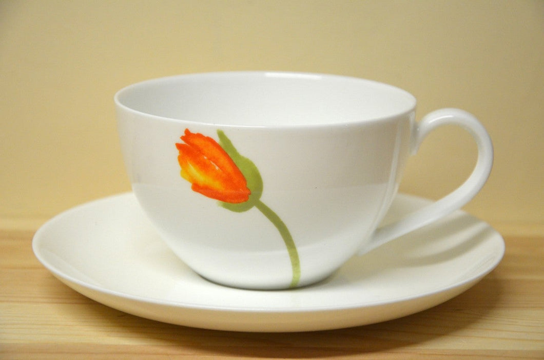 Villeroy & Boch Iceland Poppies Jumbo / cappuccino cup with saucer